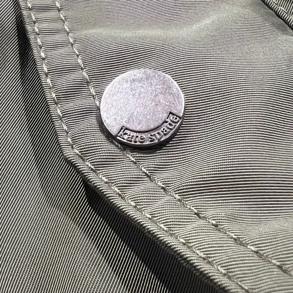 KATE SPADE Twill Flounce Bomber IN OLIVE - Large - Picture 7 of 7